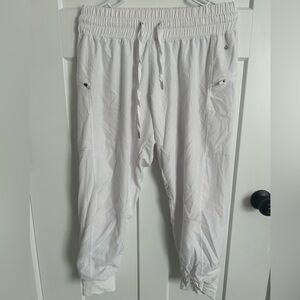 Unisex White Jogger Pants